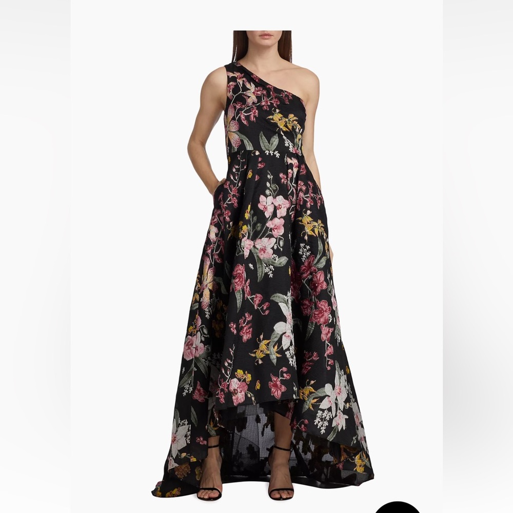 Marchesa Notte One Shoulder Gown